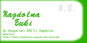 magdolna buki business card